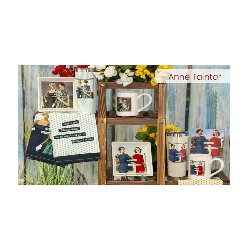 Anne Taintor Two (2) INDIVIDUAL Yoga Humorous Cocktail Decoupage Napkins